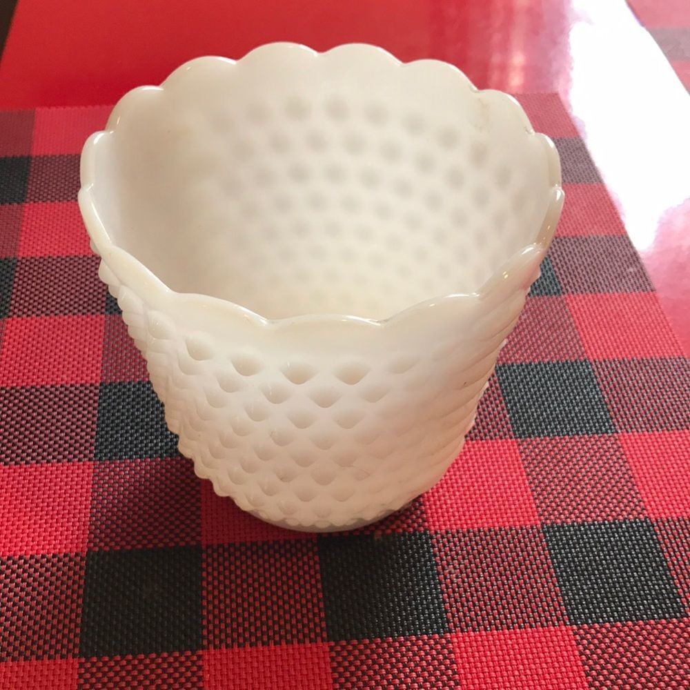 Fire King flower pot
